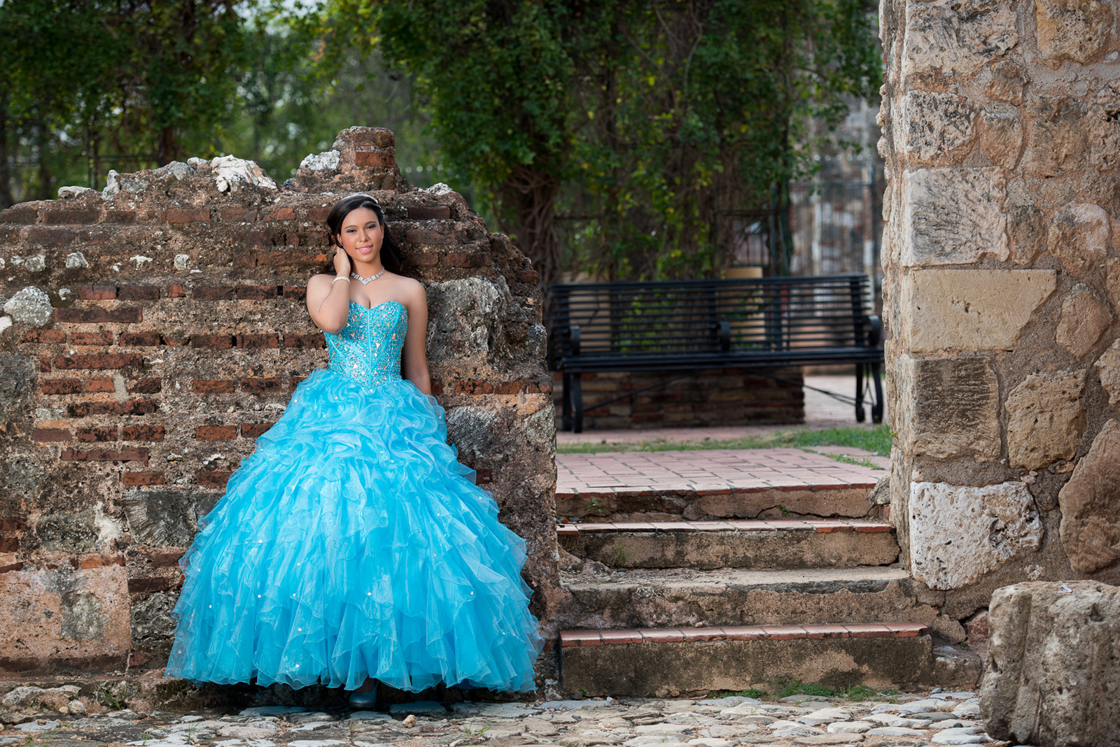 Sesion de fotos en las Ruinas de San Francisco de Santo Domingo, República Dominicana